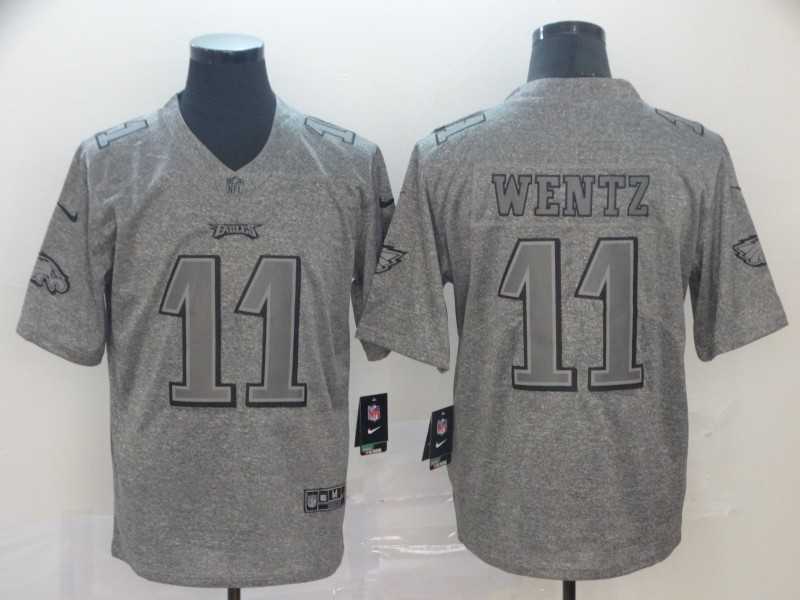 Nike Eagles 11 Carson Wentz Gray Gridiron Gray Vapor Untouchable Limited Jersey,We sell and wholesale Nike Eagles 11 Carson Wentz Gray Gridiron Gray Vapor Untouchable Limited Jersey on line form chian!